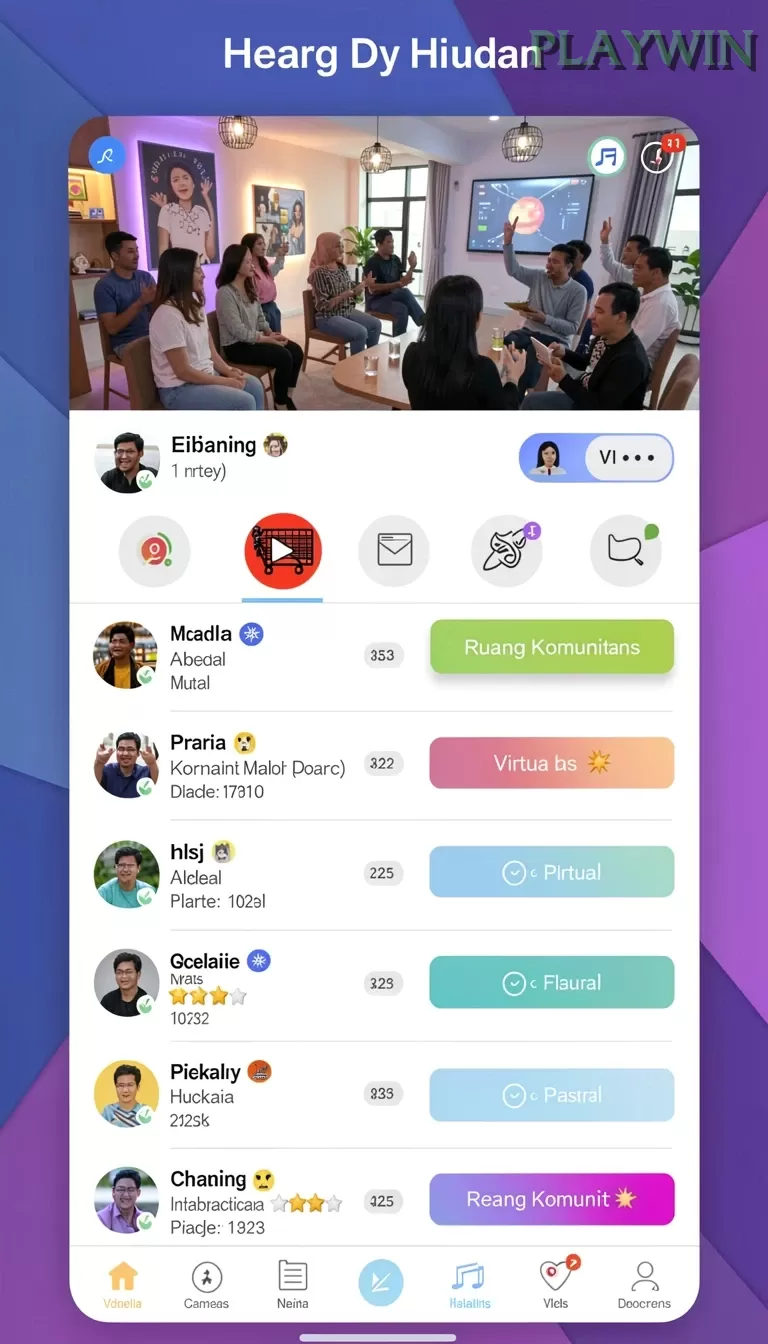 Cuplikan layar BIG77 — menu navigasi